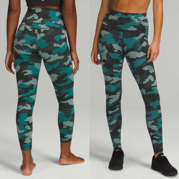 lululemon athletica Pants - Lululemon Align High-Rise Pant Leggings 25" Heritage 365 Camo Tidewater Teal